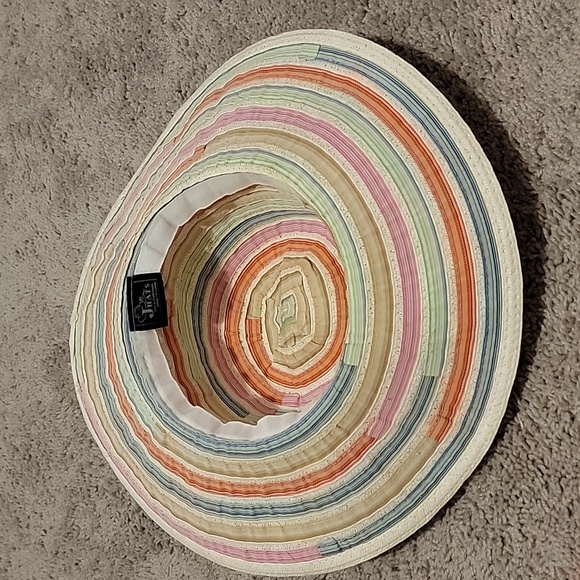 J Hats Multi-Pastel Colored Foldable Sunhat - Picture 2 of 3